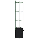 Tomato Cage with Plant Bag 2 pcs 154 cm Steel and PP - 45-Degree Angle