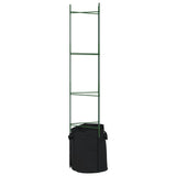 Tomato Cage with Plant Bag 2 pcs 154 cm Steel and PP - Close-Up Angle