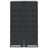 Wheelie Bin Storage for Single Bin Anthracite 69x79x117 cm Steel - Top-Down View