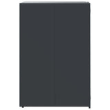 Wheelie Bin Storage for Single Bin Anthracite 69x79x117 cm Steel - 45-Degree Angle