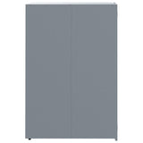 Wheelie Bin Storage for Single Bin Grey 69x79x117 cm Steel - 45-Degree Angle