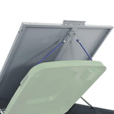 Wheelie Bin Storage for Single Bin Grey 69x79x117 cm Steel - Low Angle