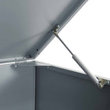 Wheelie Bin Storage for Single Bin Grey 69x79x117 cm Steel - Extra Image