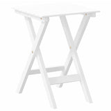 Rocking Chair with Foldable Table White Solid Wood Poplar - Top-Down View