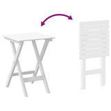 Rocking Chair with Foldable Table White Solid Wood Poplar - 45-Degree Angle