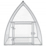 Rabbit Hutch Silver 100x105x120 cm Galvanised Steel