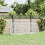 Rabbit Hutch Silver 300x105x120 cm Galvanised Steel - Side View