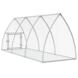Rabbit Hutch Silver 300x105x120 cm Galvanised Steel