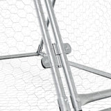 Rabbit Hutch Silver 200x105x91 cm Galvanised Steel - Extra Image