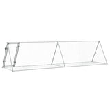 Rabbit Hutch Silver 400x105x91 cm Galvanised Steel