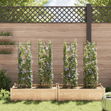 Tomato Cages 4 pcs 116 cm Steel and PP - Side View
