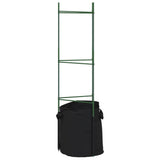 Tomato Cages with Plant Bags 4 pcs 116 cm Steel and PP - Close-Up Angle