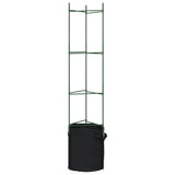 Tomato Cages with Plant Bags 4 pcs 154 cm Steel and PP