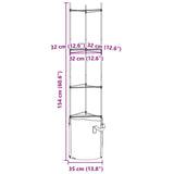 Tomato Cages with Plant Bags 4 pcs 154 cm Steel and PP - Extra Image