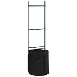 Tomato Cages with Plant Bags 6 pcs 116 cm Steel and PP - Rear View