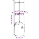 Tomato Cages with Plant Bags 6 pcs 116 cm Steel and PP - Extra Image