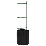 Tomato Cages with Plant Bags 8 pcs 116 cm Steel and PP - Rear View