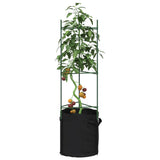 Tomato Cages with Plant Bags 8 pcs 116 cm Steel and PP
