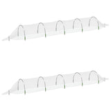 Netting Tunnels 2 pcs 1.5x5 m Fibreglass and PP - Front View