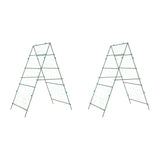 Garden Trellises for Climbing Plants 2 pcs A-Frame Steel - Front View