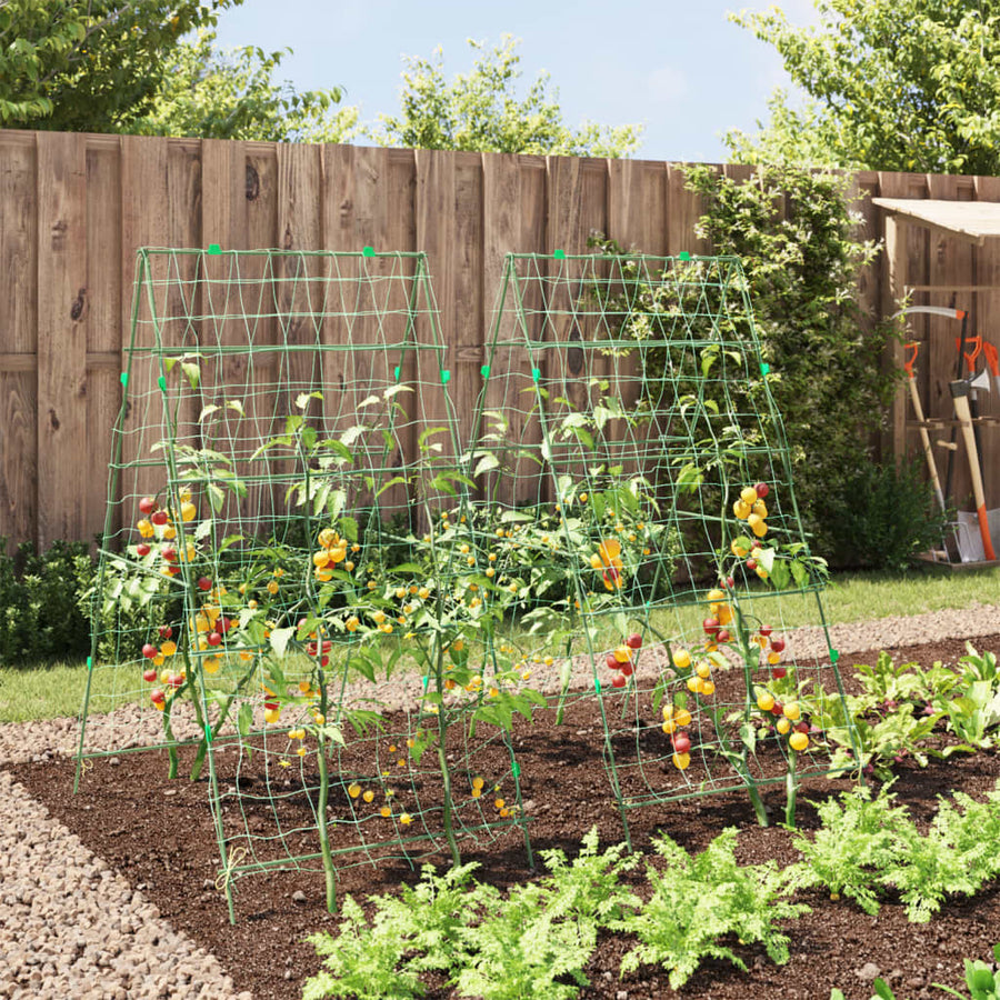 Garden Trellises for Climbing Plants 2 pcs A-Frame Steel