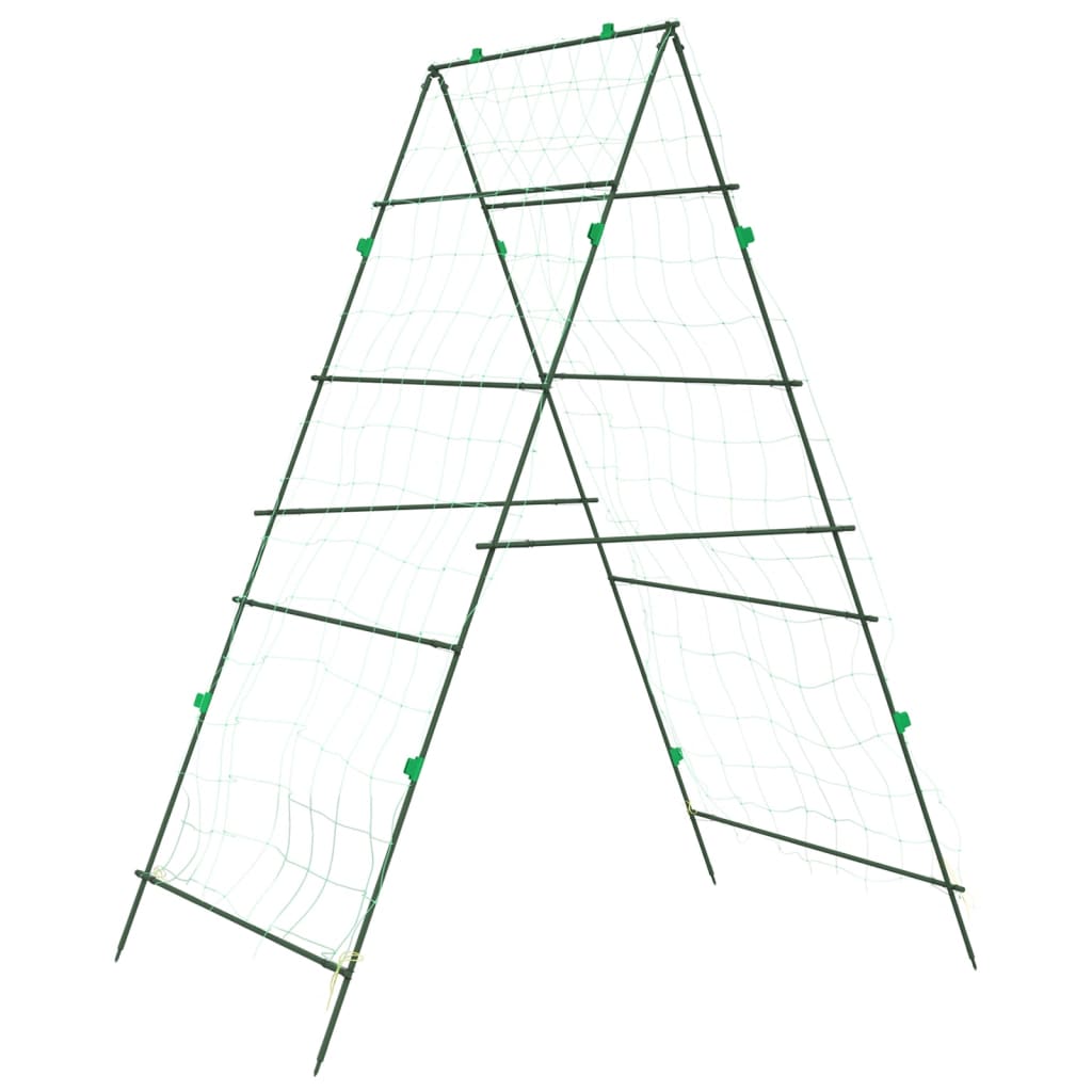 Garden Trellises for Climbing Plants 2 pcs A-Frame Steel