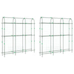 Garden Trellises for Climbing Plants 2 pcs U-Shape Steel