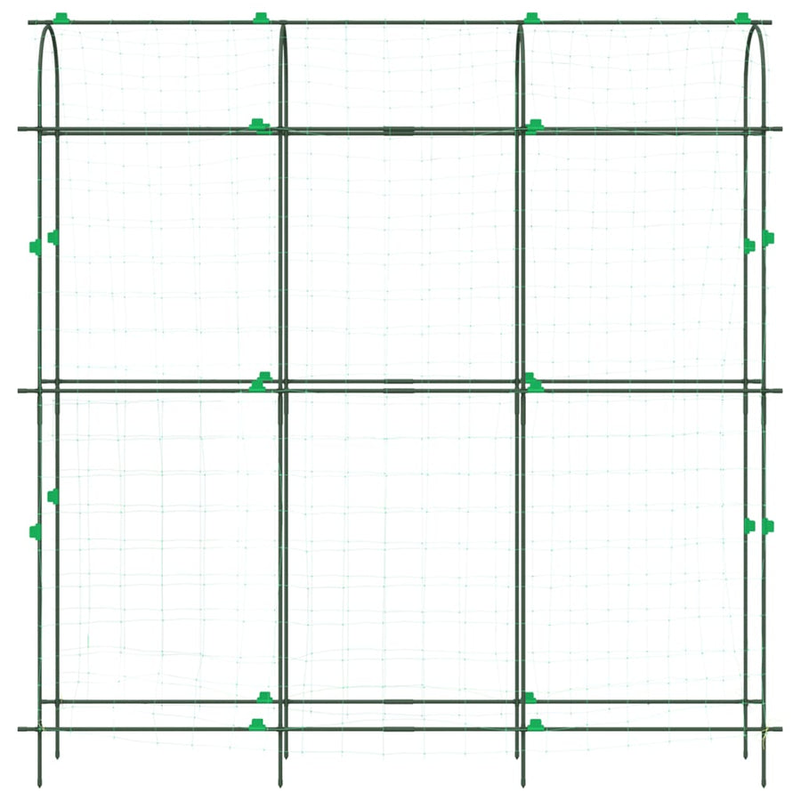 Garden Trellises for Climbing Plants 2 pcs U-Shape Steel