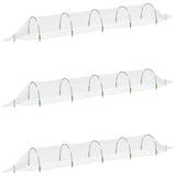 Netting Tunnels 3 pcs 1.5x5 m Fibreglass and PP - Front View