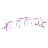Netting Tunnels 3 pcs 1.5x5 m Fibreglass and PP - Extra Image