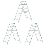 Garden Trellises for Climbing Plants 3 pcs A-Frame Steel