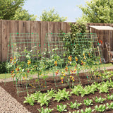 Garden Trellises for Climbing Plants 3 pcs A-Frame Steel - Side View