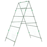 Garden Trellises for Climbing Plants 3 pcs A-Frame Steel - Top-Down View