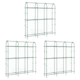 Garden Trellises for Climbing Plants 3 pcs U-Shape Steel - Front View