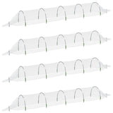 Netting Tunnels 4 pcs 1.5x5 m Fibreglass and PP - Front View