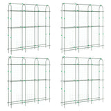 Garden Trellises for Climbing Plants 4 pcs U-Shape Steel