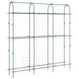 Garden Trellises for Climbing Plants 4 pcs U-Shape Steel - Close-Up Angle