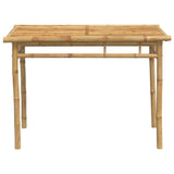 Garden Dining Table 110x55x75 cm Bamboo - Top-Down View