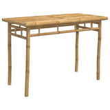 Garden Dining Table 110x55x75 cm Bamboo - Rear View