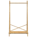 Clothes Rack with Shelf 102x50x190 cm Bamboo