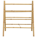 Double Towel Ladder with 4 Rungs 90x50x100 cm Bamboo
