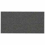 Wall Headboard 12 pcs Dark Grey 30 x 15 cm Fabric - Front View