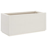 Garden Planter White 80x36x35 cm PP - Front View
