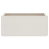Garden Planter White 80x36x35 cm PP - Top-Down View