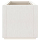 Garden Planter White 80x36x35 cm PP - Rear View