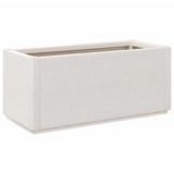 Garden Planter White 80x36x35 cm PP - 45-Degree Angle