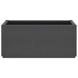 Garden Planter Dark Grey 80x36x35 cm PP - Top-Down View