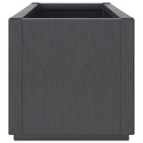 Garden Planter Dark Grey 80x36x35 cm PP - Rear View