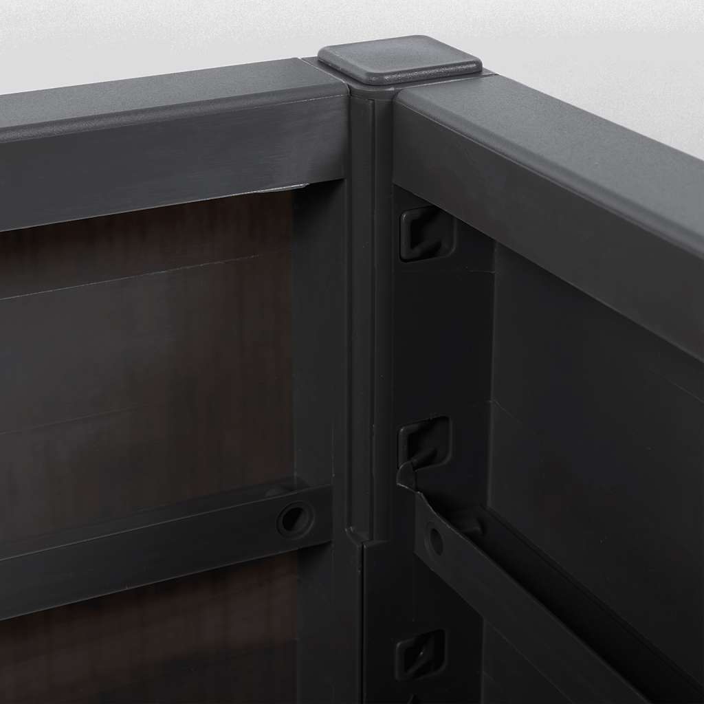 Garden Planter Dark Grey 80x36x35 cm PP