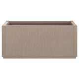 Garden Planter Light Brown 80x36x35 cm PP - Top-Down View